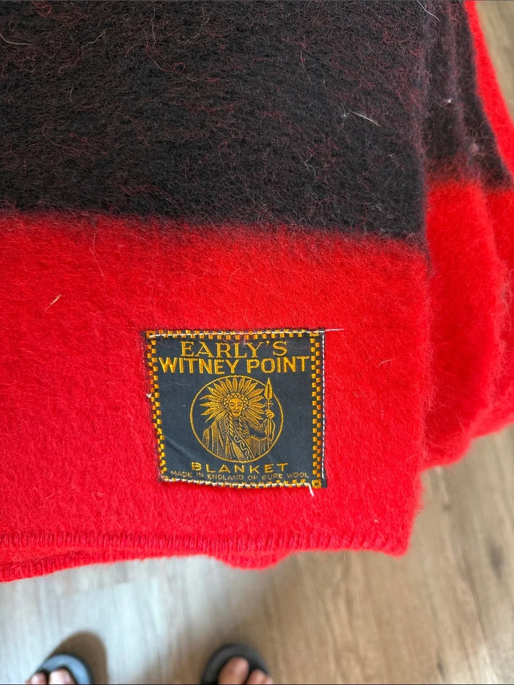 Early’s Witney Point wool queen sized blanket
